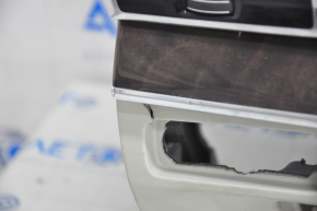Torpedo front panel without AIRBAG Volvo XC90 16-22 for projection gray + black, lower part for re-stitching