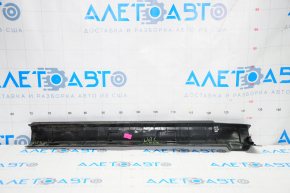 Door sill trim front left Nissan Versa Note 13-19 black, broken crepe, rubbed