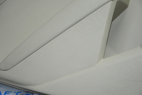 Door trim card rear left VW Passat b7 12-15 USA beige with beige insert leather, armrest leather, molding gray scratch gloss, break crepe, scratches