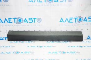 Door sill trim front left inner Nissan Altima 13-15 black, broken fastener, rubbed