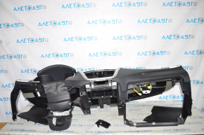 Torpedo front panel without AIRBAG Nissan Murano z52 15-18 black dented, bent glove compartment strip
