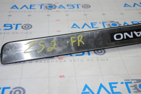 Door sill trim outer front right Nissan Murano z52 15-24 chrome with backlight, cut wire, rubbed