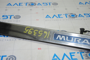 Door sill trim outer front right Nissan Murano z52 15-24 chrome with backlight, cut wire, rubbed