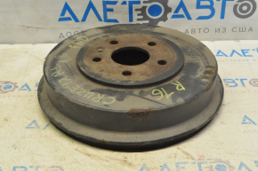 Rear left brake drum Chevrolet Cruze 11-16 R16 rusty
