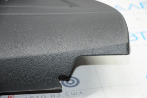Door trim card rear left VW Jetta 19-24 black with black insert plastic, armrest leather, scratches
