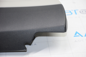 Door trim card rear left VW Jetta 19-24 gray with gray insert plastic, armrest leather, scratches, bumps