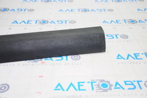 Door sill trim front left inner Hyundai Sonata 15-19 black, rubbed