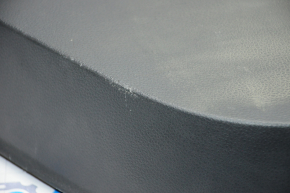 Door trim card rear left VW Jetta 11-18 USA black with black insert leather, armrest leather, molding gray gloss type 2, scratches