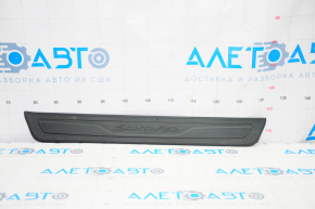 Door sill trim front left outer Hyundai Santa FE Sport 13-18 black, rubbed