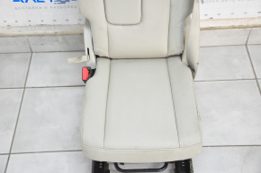 Rear seat center Volvo XC90 16-23 gray leather for 3 rows, dry-cleanable