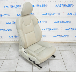 Passenger seat Volvo XC90 16-23 without airbag, electric, leather gray