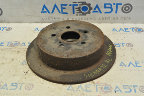 Rear left brake disc Toyota Sienna 11-20 310/10mm rusty