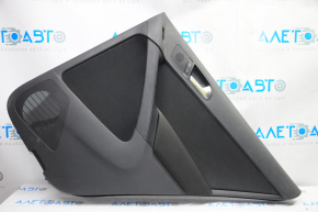 Door trim card rear right VW Tiguan 09-17 black with black insert cloth, armrest cloth, scratches, without reflector
