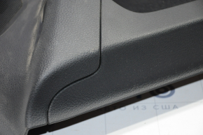 Door trim card rear right VW Tiguan 09-17 black with black insert cloth, armrest cloth, scratches, without reflector