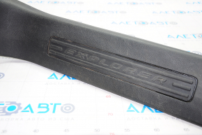 Door sill trim front left Ford Explorer 11-15 black, rubbed