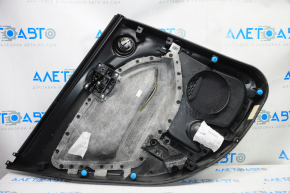 Door trim card rear right Fiat 500X 16-17 black with black insert leather, peeled leather, scratches