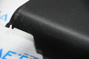 Door trim card rear right Fiat 500L 14- black with brown insert leather, peeled leather, scratches