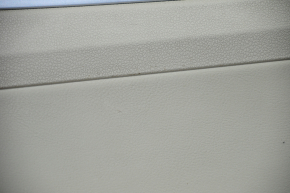 Door trim card rear right VW Passat b7 12-15 USA beige with beige insert leather, armrest leather, molding gray scratch gloss, tears, scratches