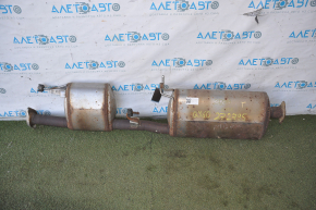 Exhaust line middle part with barrel Infiniti JX35 QX60 13- studs cut, dented