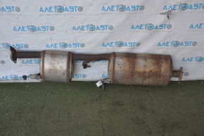Exhaust line middle part with barrel Infiniti JX35 QX60 13- studs cut, dented