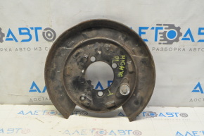 Rear left brake disc cover Toyota Highlander 14-19 without mechanism, rusty