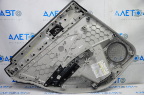 Door trim card rear right VW Jetta 19-24 gray with gray insert plastic, armrest leather, scratches