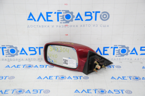 Left side mirror complete Toyota Camry v40 usa red, 3 pins, broken mechanism mounts, paint peeling