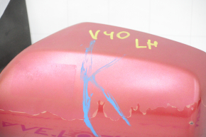 Left side mirror complete Toyota Camry v40 usa red, 3 pins, broken mechanism mounts, paint peeling
