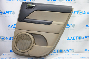 Door trim card rear right Jeep Patriot 11-17 beige with beige insert plastic, armrest plastic, scratches