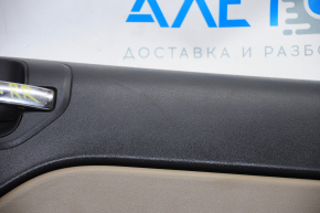Door trim card rear right Jeep Patriot 11-17 beige with beige insert plastic, armrest plastic, scratches