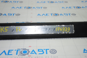 Door sill trim front left Ford Fusion mk5 13-16 black with chrome insert, chrome defect, scratches