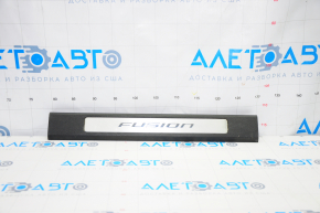 Door sill trim front left Ford Fusion mk5 13-16 black with chrome insert, scratches