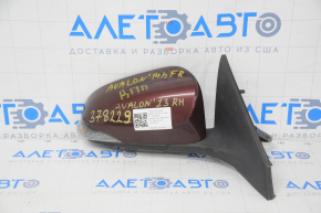 Side mirror right Toyota Avalon 13-18 11 pins, turn signal, burgundy, without mirror element