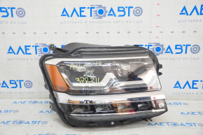 Front right headlight VW Atlas 18-20 pre-rest assembled with chrome and block