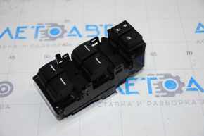 Front left window lift control Acura MDX 14-20 black, 4 auto