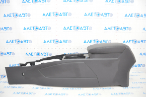 Console central armrest and cup holders VW Atlas 18-23 leather, black, scratches
