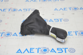 Gear knob VW Atlas 18-21 black, leather, worn