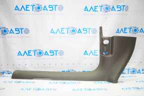 Door sill trim inner front left Audi Q5 8R 09-17 dark beige, worn