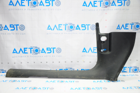 Door sill trim inner front left Audi Q5 8R 09-17 black, broken crepe, scratches