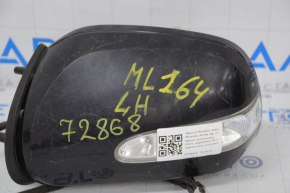 Mercedes W164 ML 11 left side mirror, 6 pins, turn signal, blue, scratches, without mirror element