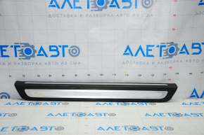 Door sill outer front left Audi Q5 8R 09-17 black with chrome, broken crepe, bumps, rubbed