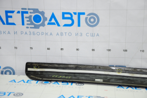 Door sill outer front left Audi Q5 8R 09-17 black with chrome, broken crepe, bumps, rubbed