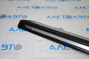 Door sill outer front left Audi Q5 8R 09-17 black with chrome, broken crepe, bumps, rubbed