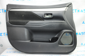Door trim card front left Mitsubishi Outlander 14-18 black with black insert cloth, molding gray under carbon structure, for dry cleaning