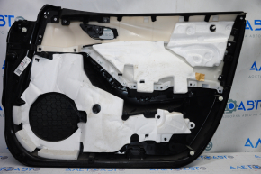 Door trim card front left Mazda 6 13-15 black with black insert cloth, armrest leather, scratches, for dry cleaning