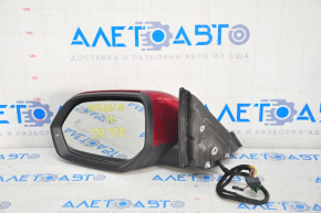 Side mirror left VW Atlas 18-18 10+2 pins, BSM, turn signal, red