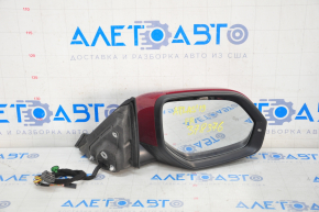 Side mirror right VW Atlas 18-18 10+2 pins, BSM, turn signal, red