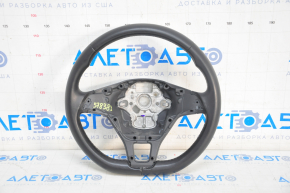 Naked steering wheel VW Atlas 18-18 leather, black, without buttons and overlay, scratches