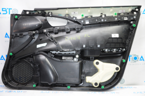 Door trim card front left Honda Civic X FC 16-21 4d black cloth with black insert plastic, scratches, for dry cleaning