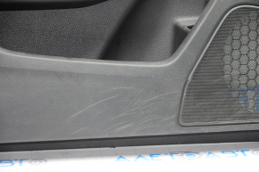 Door trim card front left Honda Civic X FC 16-21 4d black cloth with black insert plastic, scratches, for dry cleaning